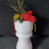 pot de fleur blanc