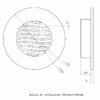 Plan Grille de Ventilation Ronde standard