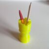 Pot de crayon jaune
