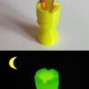 Pot de crayon Phosphorescent jaune