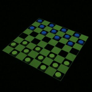 Jeu de dames phosphorescent