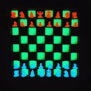 échiquier mural phosphorescent