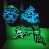 présentoir de porte-clefs d'halloween nuit